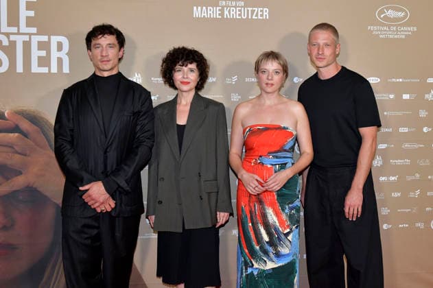 Laurence Rupp, Marie Kreutzer, Jella Haase und Anton Rubtsov bei der Premiere des Gentle Monster im Delphi Filmpalast. Berlin, 02.09.2026