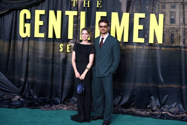 The Gentlemen Season Two World Premiere at Guildhall in London - 02 Sep 2026 Ruth Kearney and Theo James attend The Gentlemen Season Two World Premiere at Guildhall. London United Kingdom Copyright: xFredxDuvalx xSOPAxImagesx FD_The_Gentlemen_08