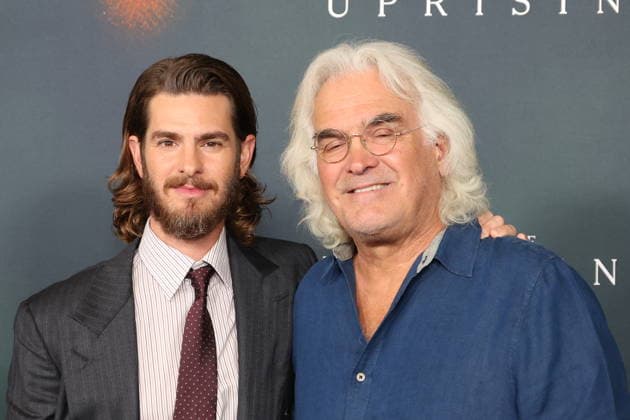 LOS ANGELES, CALIFORNIA - SEPTEMBER 02: Andrew Garfield and Paul Greengrass at the Los Angeles premiere of Focus Features The Uprising at DGA Theater Complex on September 02, 2026 Credit: USA - ZUMAa123 20260902_zaa_a123_181 Copyright: xAdMediax