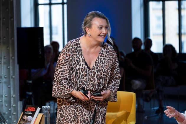 September 2, 2026, Madrid, Spain: Swedish writer Camilla Lackberg during the presentation of her book The Cry of the Dead at Foundation Telefonica in Madrid, September 2, 2026, Spain Madrid Spain - ZUMAs197 20260902_aaa_s197_526 Copyright: xAtilanoxGarciax
