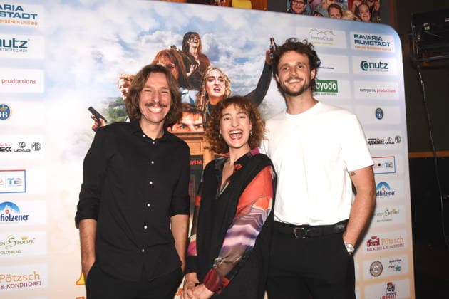 Mark Lohr Regisseur- Dehbuchautor Corinna Blädel Schauspielerin Produzentin Johannes Rauscher Produzent Produktionsfirma Slamming Sheep Film GBR Muehldorf Muenchen 02.09.2026 Rio Palast Filmpremiere Bonnie EINE MUENCHNER ACTION KOMÖDIE Foto Muenchen