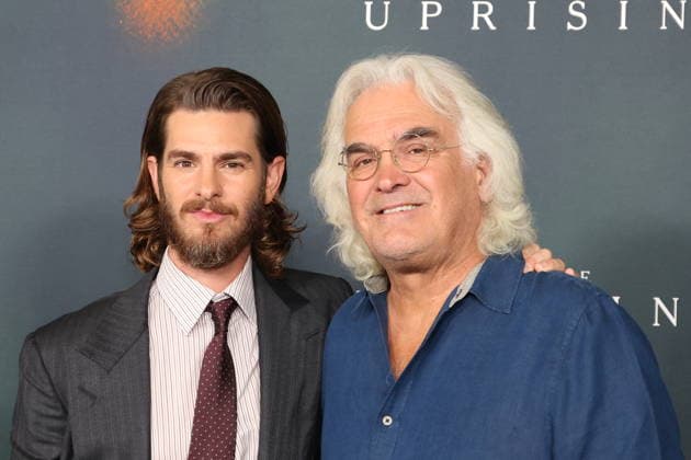 LOS ANGELES, CALIFORNIA - SEPTEMBER 02: Andrew Garfield and Paul Greengrass at the Los Angeles premiere of Focus Features The Uprising at DGA Theater Complex on September 02, 2026 Credit: USA - ZUMAa123 20260902_zaa_a123_140 Copyright: xAdMediax