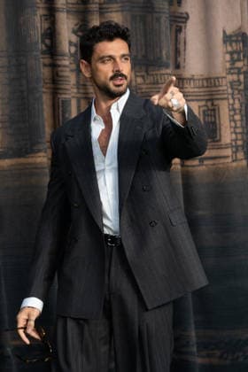 IPA88053355 - Michele Morrone arrives at the premiere of The Gentlemen Season 2 in London  Copyright: xx xCristinaxMasseix 88053355
