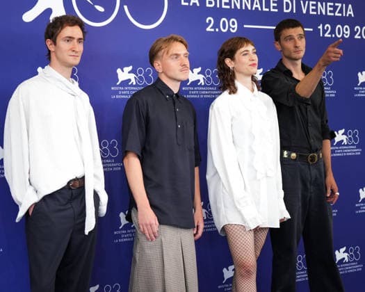 Idan Weiss, Hans Christian Hegewald, Lia von Blarer, and Sebastian Schneider attending the La Ragazza Con La Leica ( The Girl With The Leica ) photocall during the 83rd Venice International Film Festival on September 2, 2026, in Venice, Italy. Lucia Sabatelli, Venice, Italy  Copyright: xLuciaxSabatellix xBestimagexLuciaxSabatellix xBestimagex