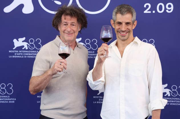 Michael Dweck und Gregory Kershaw beim Photocall zum Kinofilm Burgundy auf der Biennale di Venezia 2026 83. Internationale Filmfestspiele von Venedig im Palazzo del Casino. Venedig, 03.09.2026