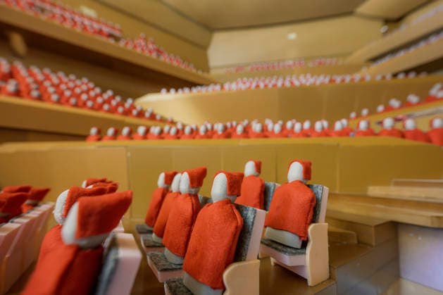 A 1:10 scale acoustic model of the main hall of the future Vltava Philharmonic, National Music Center, where acoustic testing is underway, in Mnichovo Hradiste, Czech Republic, on September 3, 2026. (CTKxPhoto RadekxPetrasek) CTKPhotoP2026090303691  CTKPhotoP2026090303691