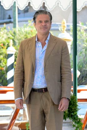 Edoardo Pesce bei der Ankunft am Pier des Hotels Excelsior auf der Biennale di Venezia 2026 83. Internationale Filmfestspiele von Venedig. Venedig, 03.09.2026