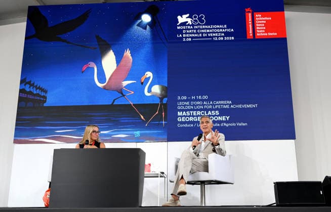 September 3, 2026, Venice, ITALY: US actor George Clooney attends an encounter-conversation at the 83rd annual Venice International Film Festival, in Venice, Italy, 03 September 2026. The 83rd edition of the Venice Film Festival runs from 02 to 12 September 2026. ANSA ETTORE FERRARI. Venice ITALY  - ZUMAa110 20260903_zaf_a110_055 Copyright: xEttorexFerrarix