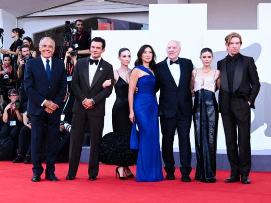 IPA88070860 - Venice, 83rd Venice International Film Festival 2026 - Night 2 - Red Carpet for the film *Bucking Fastard*. Pictured: Alberto Barbera, Ariel Leon Isacovitch, Orlando Bloom, Rooney Mara, Clara Wu Tsai, Werner Herzog, Kate Mara, Domhnall Gleeson  Copyright: xAlbertoxTerenghi PoolxPhotoxEvenx xPoolxPhotoxEventsx08x 88070860