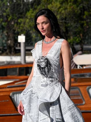 IPA88071848 - Venice, 83rd Venice International Film Festival 2026 - Arrivals at the Excelsior Hotel™s pier - Pictured: Mariacarla Boscono  Copyright: xManuelexMangiarottix xPoolxPhotoxEventsx08x 88071848