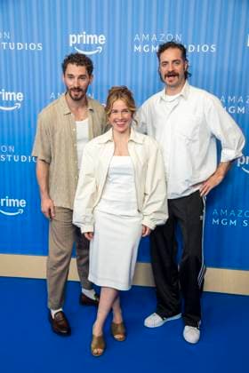 ABB PRIMEPK - Martin Bruchman, Paula Kalenberg und Fridolin Sandmeyer zu Gast auf dem blauen Teppich bei der Media Press Line von Prime Video Presents 2026 im Kino International am 03.09.2026 in Berlin Berlin Deutschland