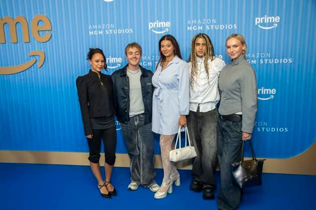 ABB PRIMEPK- Zoe Fuermann, Kjell Brutscheidt, Lukas von Horbatschewsky und Jule Hermann zu Gast auf dem blauen Teppich bei der Media Press Line von Prime Video Presents 2026 im Kino International am 03.09.2026 in Berlin Berlin Deutschland