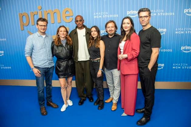 ABB PRIMEPK- Dennis Gansel, Anne Ratte-Polle, Tedros Teclebrhan, Silvana Damm, Tom Berninger, Verena Schilling und Paul Stuefer zu Gast auf dem blauen Teppich bei der Media Press Line von Prime Video Presents 2026 im Kino International am 03.09.2026 in Berlin Berlin Deutschland
