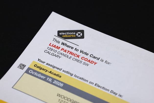 September 3, 2026, Edmonton, On, Canada: Voter information materials to be used for the 2026 Alberta Referendum in Edmonton, Alta., on Thursday, Sept. 3, 2026. Edmonton Canada  - ZUMAc35_ 20260903_zaf_c35_126 Copyright: xJamesxMaclennanx