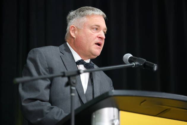 September 3, 2026, Edmonton, On, Canada: Chief Electoral Officer Gordon McClure speaks to the media before the 2026 Alberta Referendum in Edmonton, Alta., on Thursday, Sept. 3, 2026. Edmonton Canada  - ZUMAc35_ 20260903_zaf_c35_130 Copyright: xJamesxMaclennanx