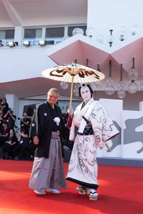Bucking Fastard Screening - The 83rd Venice International Film Festival ( L to R) Director Takashi Miike, Kabuki actor Danjuro Ichikawa attend the Bucking Fastard Screening during the 83rd Venice International Film Festival at Sala Grande on September 03, 2026 in Venice, Italy.  Copyright: xKazukoxWakayamax