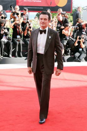 VENICE, ITALY - SEPTEMBER 03: Orlando Bloom attends the Bucking Fastard Screening during the 83rd Venice International Film Festival at Sala Grande on September 03, 2026 in Venice, Italy. (Photo by Mark Cape Insidefoto) markxcape