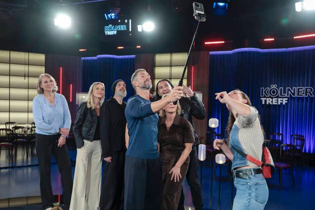 Susanne Hegenscheidt, Nina Ruge, Torsten Sträter, Micky Beisenherz, Bülent Ceylan und Susan Link bei der Aufzeichnung der WDR-Talkshow Kölner Treff im WDR Studio BS 3. Köln, 03.09.2026