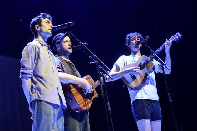 Christopher Annen, Severin Kantereit und Henning May von AnnenMayKantereit live bei einem Konzert in der ZAG-Arena. Hannover, 03.09.2026