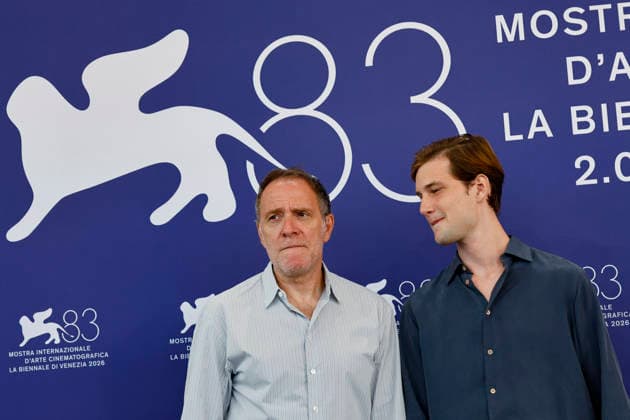 September 4, 2026, Venice, ITALY: Italian actors Emanuele Maria Di Stefano (R) and Valerio Mastandrea pose for the photocall of La cittÃ dei vivi (The City of the Living) at the 83rd annual Venice International Film Festival, in Venice, Italy, 04 September 2026. The movie is presented in Orizzonti section at the festival running from 02 to 12 September 2026. ANSA FABIO FRUSTACI. Venice ITALY  - ZUMAa110 20260904_zaf_a110_003 Copyright: xFabioxFrustacix