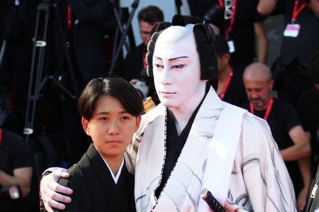 Filmfestival Venedig, Italien. September 3, 2026, Venice Lido, Veneto, Italy. Ichikawa Shinnosuke VIII and Ichikawa Ebizo XI during the Bucking Fastard - Red Carpet, during the 83rd Venice Film Festival at Venezia Lido.