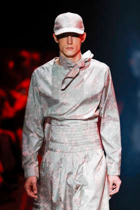 September 4, 2026, Tokyo, Japan: A model wearing fashion brand WISHARAWISH walks down the runway during the Rakuten Fashion Week TOKYO 2027 Spring Summer Collection. The fashion week runs from August 31 to September 5. Tokyo Japan  - ZUMAm191 20260904_aap_m191_015 Copyright: xRodrigoxReyesxMarinx
