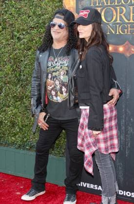 Arrivals at the Halloween Horror Nights event at Universal Studios in Los Angeles Featuring: Slash, Meegan Hodges Where: Los Angeles, California, United States When: 03 Sep 2026 Credit: H2Y INSTARimages EDITORIAL USE ONLY. NOT FOR USE BY NEWSPAPERS BASED IN THE UK. Copyright: xx instar55975300