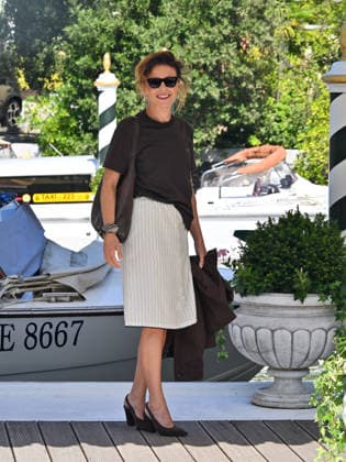 IPA88104041 - Venice, 83rd Venice International Film Festival 2026 - Day 3 - Arrivals at the Excelsior Hotel™s pier - Pictured: Jasmine Trinca  Copyright: xManuelexMangiarottix xPoolxPhotoxEventsx08x 88104041