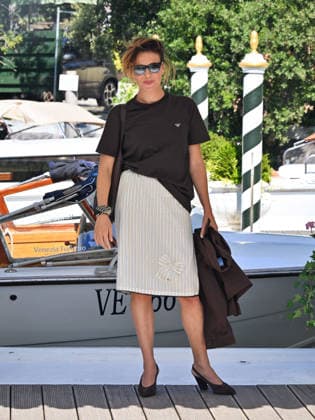 IPA88104043 - Venice, 83rd Venice International Film Festival 2026 - Day 3 - Arrivals at the Excelsior Hotel™s pier - Pictured: Jasmine Trinca  Copyright: xManuelexMangiarottix xPoolxPhotoxEventsx08x 88104043