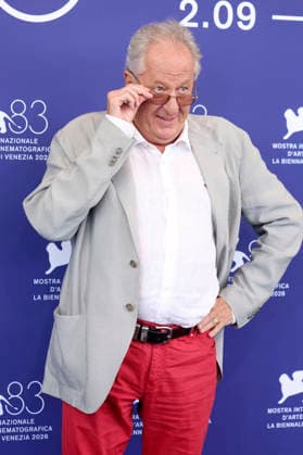 Geoffrey Rush beim Photocall zum Kinofilm Mr. Nelson, Did You Kill People Nelson-san, anata wa hito o koro shimashita ka? auf der Biennale di Venezia 2026 83. Internationale Filmfestspiele von Venedig im Palazzo del Casino. Venedig, 04.09.2026