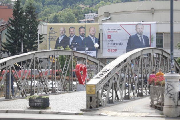 Campaign period begins for Bosnia and Herzegovina’s Oct. 4 general election SARAJEVO, BOSNIA AND HERZEGOVINA - SEPTEMBER 04: Posters featuring candidates and campaign materials of political parties are displayed across the capital Sarajevo and many other parts of the country, on September 04, 2026 in Sarajevo, Bosnia and Herzegovina. The campaign period for political parties and candidates has begun ahead of Bosnia and Herzegovina’s general election, scheduled for Oct. 4. Denis Zuberi Anadolu Sarajevo Federation of Bosnia and Herzegovina. Editorial use only. Please get in touch for any other usage.  Copyright: x2026xAnadoluxDenisxZuberix