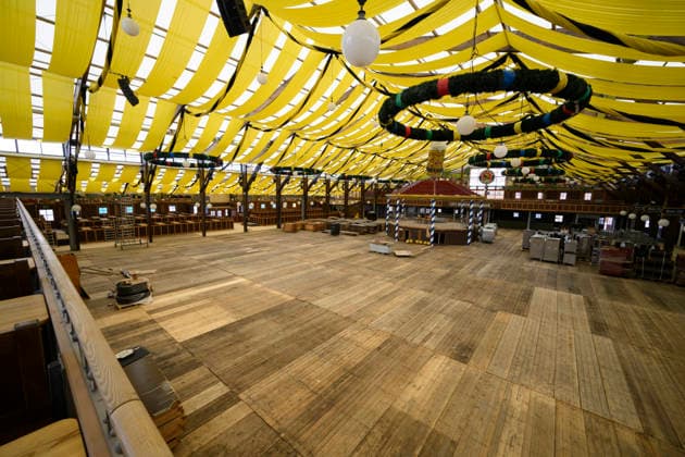 Paulaner Festzelt - Wiesn-Aufbau - Oktoberfest auf der Theresienwiese, München 28.08.2026
