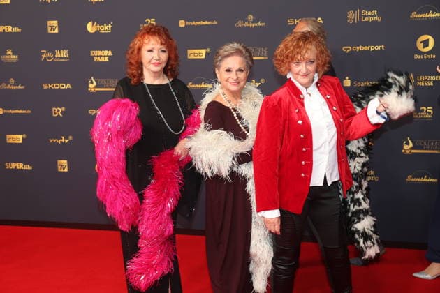 Verleihung der 32. Goldenen Henne Leipzig, 04.09.2026 Regina Thoss, Dagmar Frederic und Dagmar Gelbke Verleihung der 32. Goldenen Henne in der Leipziger Messehalle Sachsen Deutschland Copyright: xMatthiasxGränzdörferx