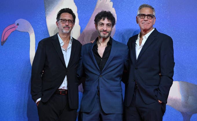 September 4, 2026, Venice, ITALY: (L-R) Grant Heslov, Rami Kodeih, and George Clooney arrive for the premiere of Furies during the 83rd Venice Film Festival in Venice, Italy, 04 September 2026. The movie is presented out of competition at the festival running from 02 to 12 September 2026. ANSA ETTORE FERRARI Venice ITALY  - ZUMAa110 20260904_zaf_a110_046 Copyright: xEttorexFerrarix