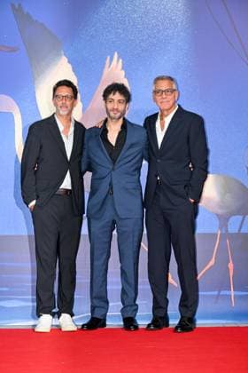 September 4, 2026, Venice, Rome, Italy: Grant Heslov, Rami Kodeih, and George Clooney on the red carpet for Furies, the 83rd Venice International Film Festival, Venice, September 4, 2026. Venice Italy - ZUMAa289 20260904_zia_a289_448 Copyright: xMariaxLauraxAntonellix xAgfx