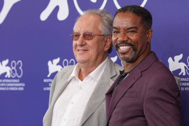 Geoffrey Rush and Rodney Hicks attending the Mr. Nelson, Did You Kill People photocall during the 83rd Venice International Film Festival at the Palazzo del Casino on September 4, 2026, in Venice, Italy. Lucia Sabatelli, Venice, Italy  Copyright: xLuciaxSabatellix xBestimagexLuciaxSabatellix xBestimagex