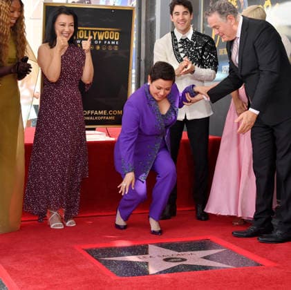Filipina actress and singer Lea Salonga (C) reacts as her star is unveiled during a ceremony honoring her with the 2,855th star on the Hollywood Walk of Fame in Los Angeles on Friday, September 4, 2026.  LAP2026090418 JIMxRUYMEN