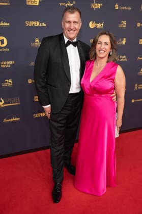 Goldene Henne 2026 Roter Teppich Roter Teppich Rene Kindermann und Frau Uta Deckow Goldene Henne 2026, 04.09.2026, Leipzig Copyright: xEventpressxFuhrx