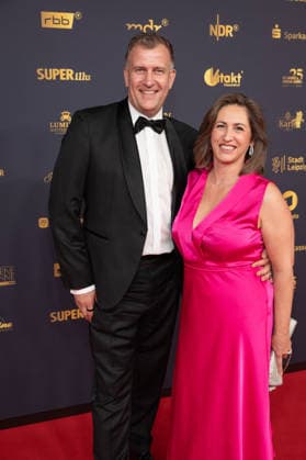 Goldene Henne 2026 Roter Teppich Roter Teppich Rene Kindermann und Frau Uta Deckow Goldene Henne 2026, 04.09.2026, Leipzig Copyright: xEventpressxFuhrx