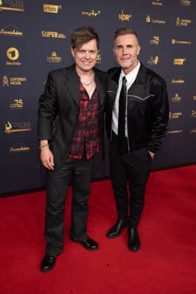 Goldene Henne 2026 Roter Teppich Roter Teppich Take That Gary Barlow und Michael Patrick Kelly Goldene Henne 2026, 04.09.2026, Leipzig Copyright: xEventpressxFuhrx