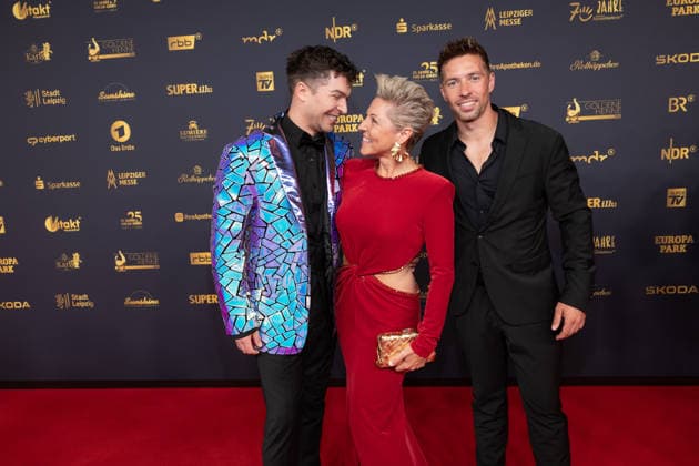 Goldene Henne 2026 Roter Teppich Roter Teppich Julian David und Anita Hofmann und Ramon Roselly Goldene Henne 2026, 04.09.2026, Leipzig Copyright: xEventpressxFuhrx