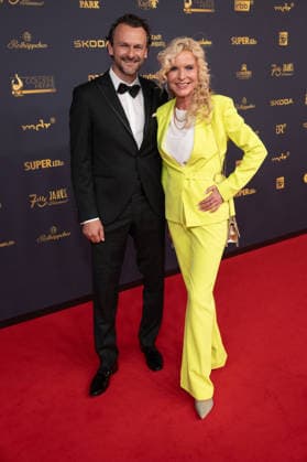 Goldene Henne 2026 Roter Teppich Roter Teppich Victoria Herrmann mit Freund David Böthig Goldene Henne 2026, 04.09.2026, Leipzig Copyright: xEventpressxFuhrx