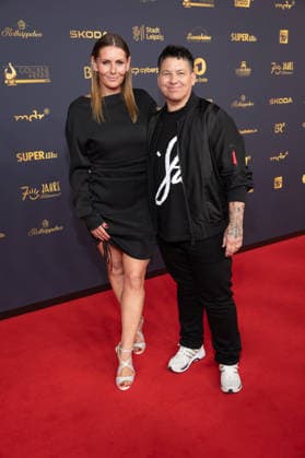 Goldene Henne 2026 Roter Teppich Roter Teppich Kerstin Ott mit Ehefrau Karolina Köppen Goldene Henne 2026, 04.09.2026, Leipzig Copyright: xEventpressxFuhrx