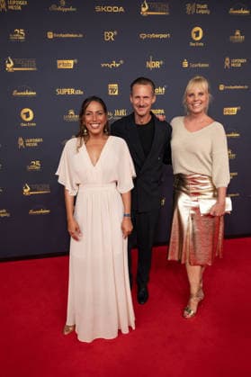 Goldene Henne 2026 Roter Teppich Roter Teppich Amy Mußul und Simon Böer und Melanie Marschke Goldene Henne 2026, 04.09.2026, Leipzig Copyright: xEventpressxFuhrx
