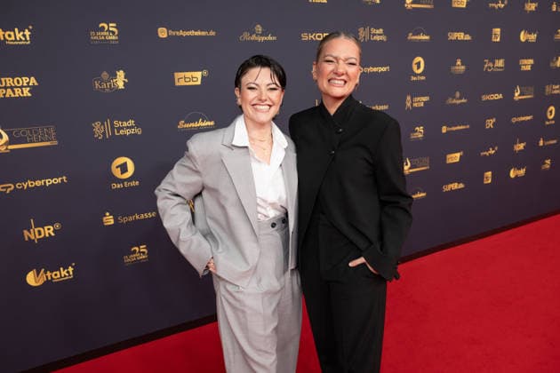Goldene Henne 2026 Roter Teppich Roter Teppich Tahnee Schaffarczyk und Ehefrau Juliette Schoppmann Goldene Henne 2026, 04.09.2026, Leipzig Copyright: xEventpressxFuhrx