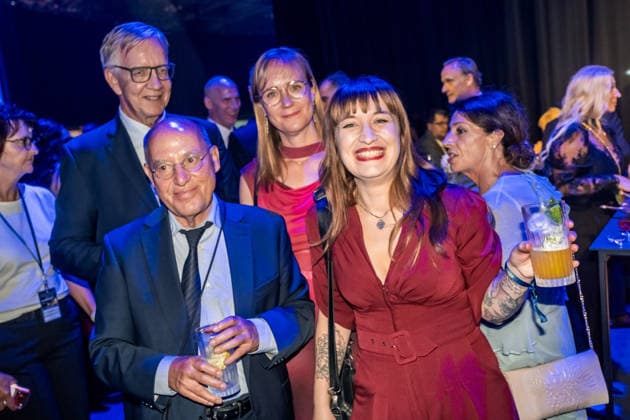 LEIPZIG, DEUTSCHLAND 4. SEPTEMBER 2026 Verleihung der Goldenen Henne 2026 in der Messehalle 1 in Leipzig. Bei der Gala werden erneut Persönlichkeiten aus Unterhaltung, Fernsehen, Musik und Sport ausgezeichnet. Hier die After Show Party mit: Heidi Reichineck, Gregor Gysi, Dietmar Bartsch Goldene Henne 2026 - Roter Teppich