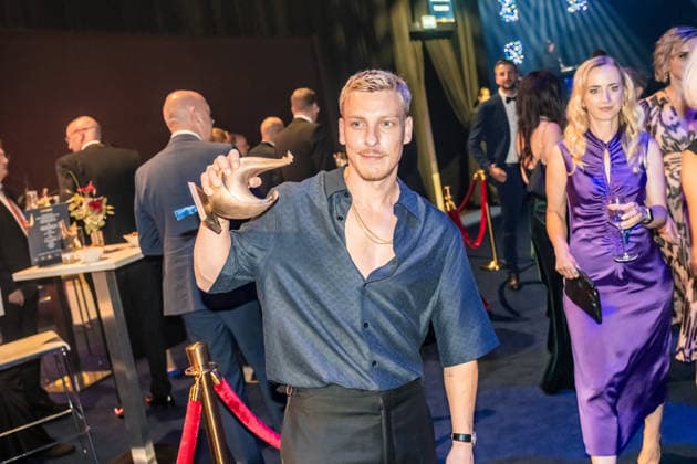 LEIPZIG, DEUTSCHLAND 4. SEPTEMBER 2026 Verleihung der Goldenen Henne 2026 in der Messehalle 1 in Leipzig. Bei der Gala werden erneut Persönlichkeiten aus Unterhaltung, Fernsehen, Musik und Sport ausgezeichnet. Hier die After Show Party mit: Felix Lobrecht Goldene Henne 2026 - Roter Teppich