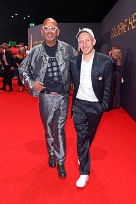 Pierre Sanoussi-Bliss mit Freund Dennis Ortmann - *Aftershowparty* VERLEIHUNG GOLDENE HENNE 2026 in der Messe Leipzig am 04.09.2026