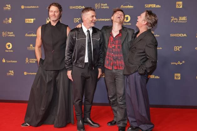 Goldene Henne 2026 Take That, Howard Donald, Gary Barlow, Mark Owen und Michael Patrick Kelly Roter Teppich zur Goldene Henne 2026, Messe Leipzig, Leipzig Datum: 04.09.2026 Copyright: xEventpress Kratschx