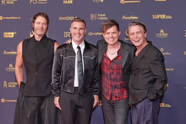 Goldene Henne 2026 Take That, Howard Donald, Gary Barlow, Mark Owen und Michael Patrick Kelly Roter Teppich zur Goldene Henne 2026, Messe Leipzig, Leipzig Datum: 04.09.2026 Copyright: xEventpress Kratschx